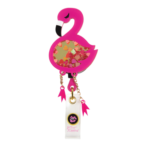 BJ Flamingo Badge Reel - Uniformes Puerto Rico