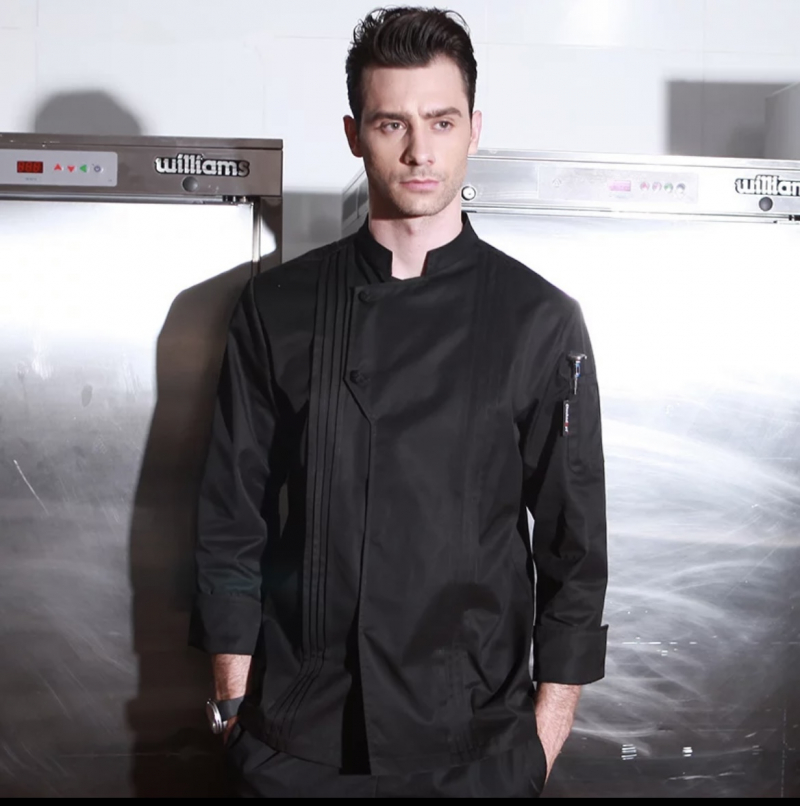 Marko Chef Coat Black