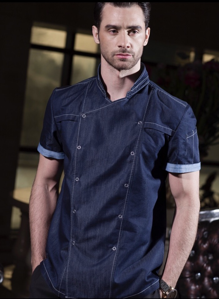 Mateo Denim Chef Coat