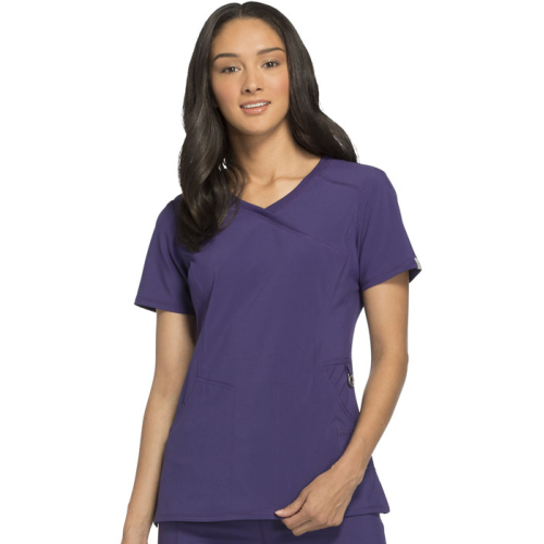 Pewter Grey Infinity Women's Mock Wrap Top 2625A - The Nursing